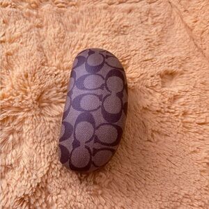 Brown Patterned Eyeglass Case